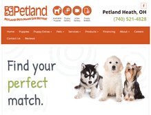 Tablet Screenshot of petlandheath.com